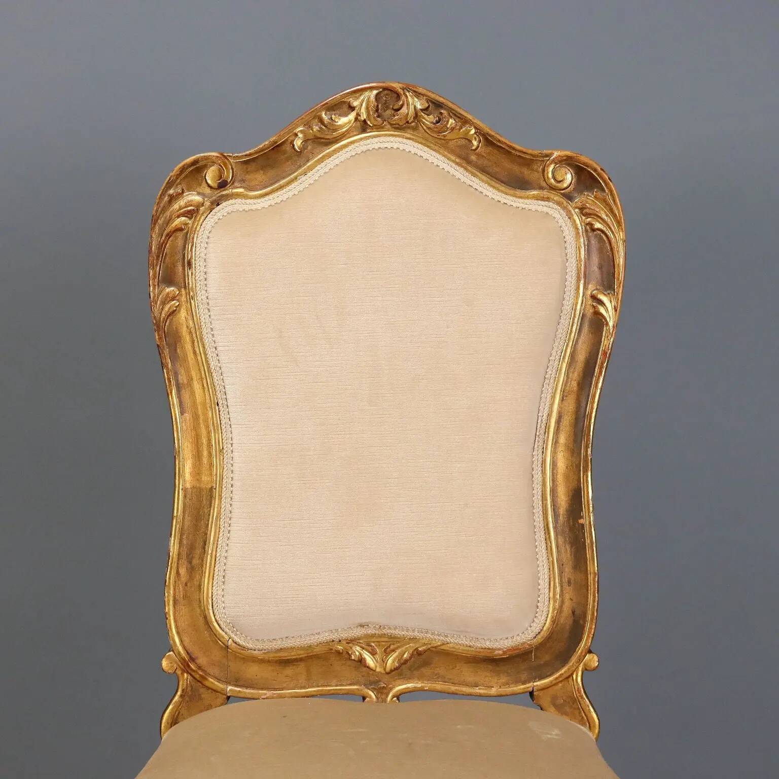 Eclectic antique carved wooden chairs, Italy, 19th century