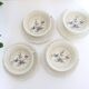Set of 4 tea cups, porcelain Old Royal Factory of Limoges, Vintage
