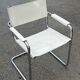 Set of 4 dining chairs in white, S34 Mart Stam/Marcel Breuer style Italy