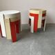 Suite of 3 stackable gigognes tables, made in holland, 1970