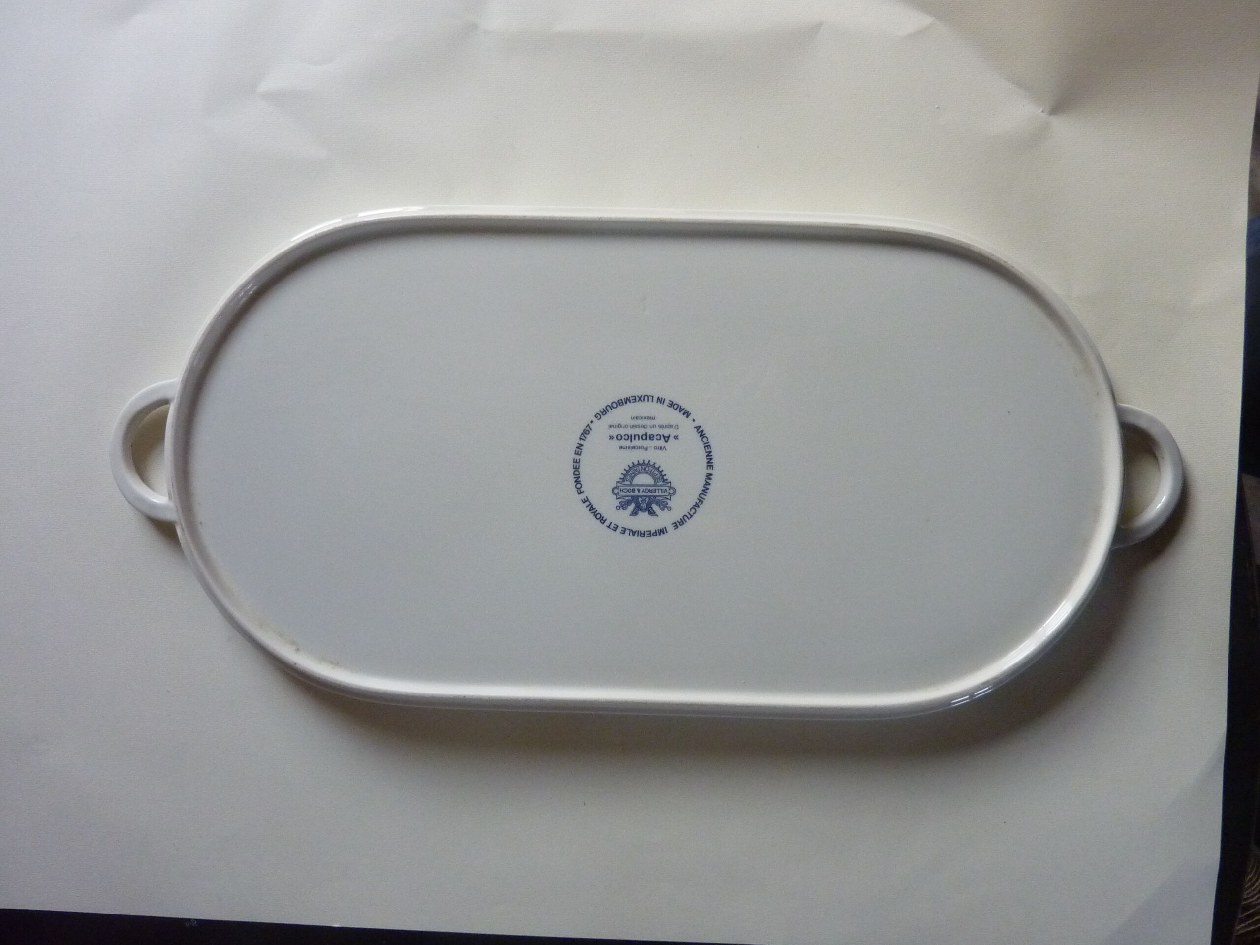 Large flat acapulco villeroy and boch 40 cm