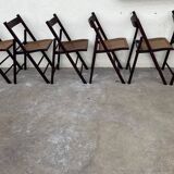 Cane folding chairs