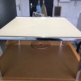 Vintage 80s chrome coffee table