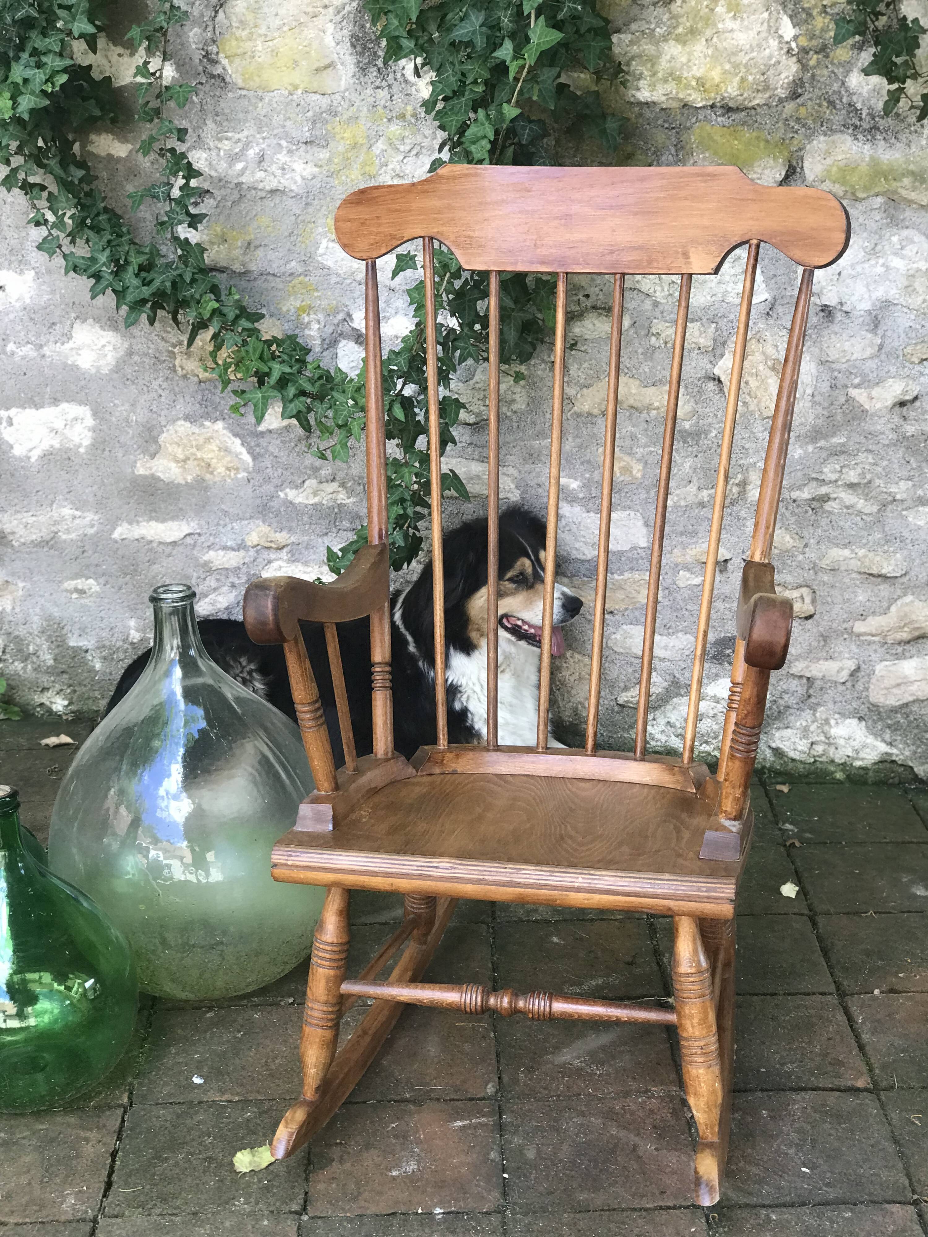 Vintage scandinavian rocking chair
