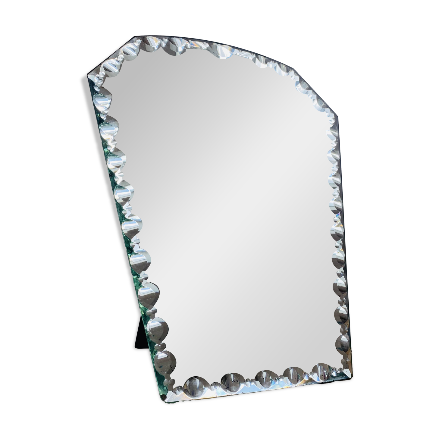 Antique beveled mirror