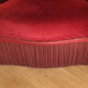 Fauteuil crapaud en velours rouge