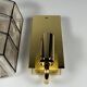 60s 70s Wall Lamp Wall Sconce Glashütte Limburg Germany Glass & Metal