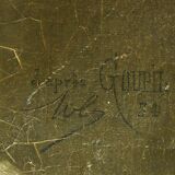 Profile of an Elegant, 1884 Signed Dated - Hst