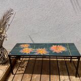 Coffee table with ceramic tile top