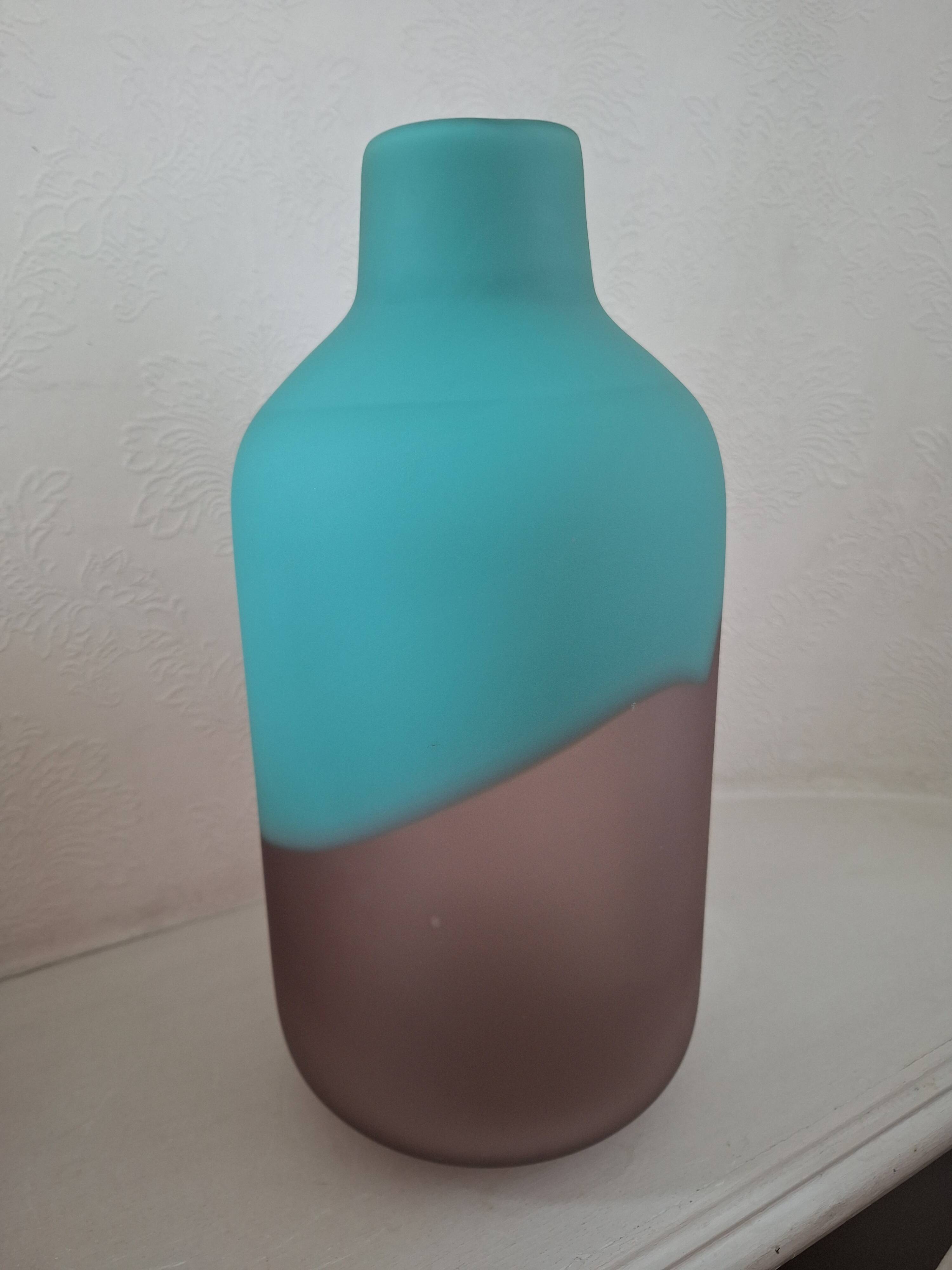 Contemporary two-tone vase