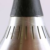 Large Danish pendant light in chrome metal, orient model by Jo Hammerborg for Fog & Morup 1960.