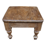 Old Art Deco tea table in Burmese teak