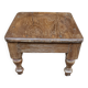 Ancienne table à thé Art déco en teck birman