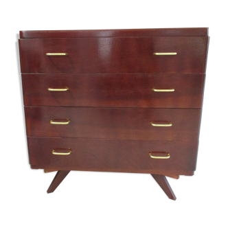 Commode vintage pieds compas 1970