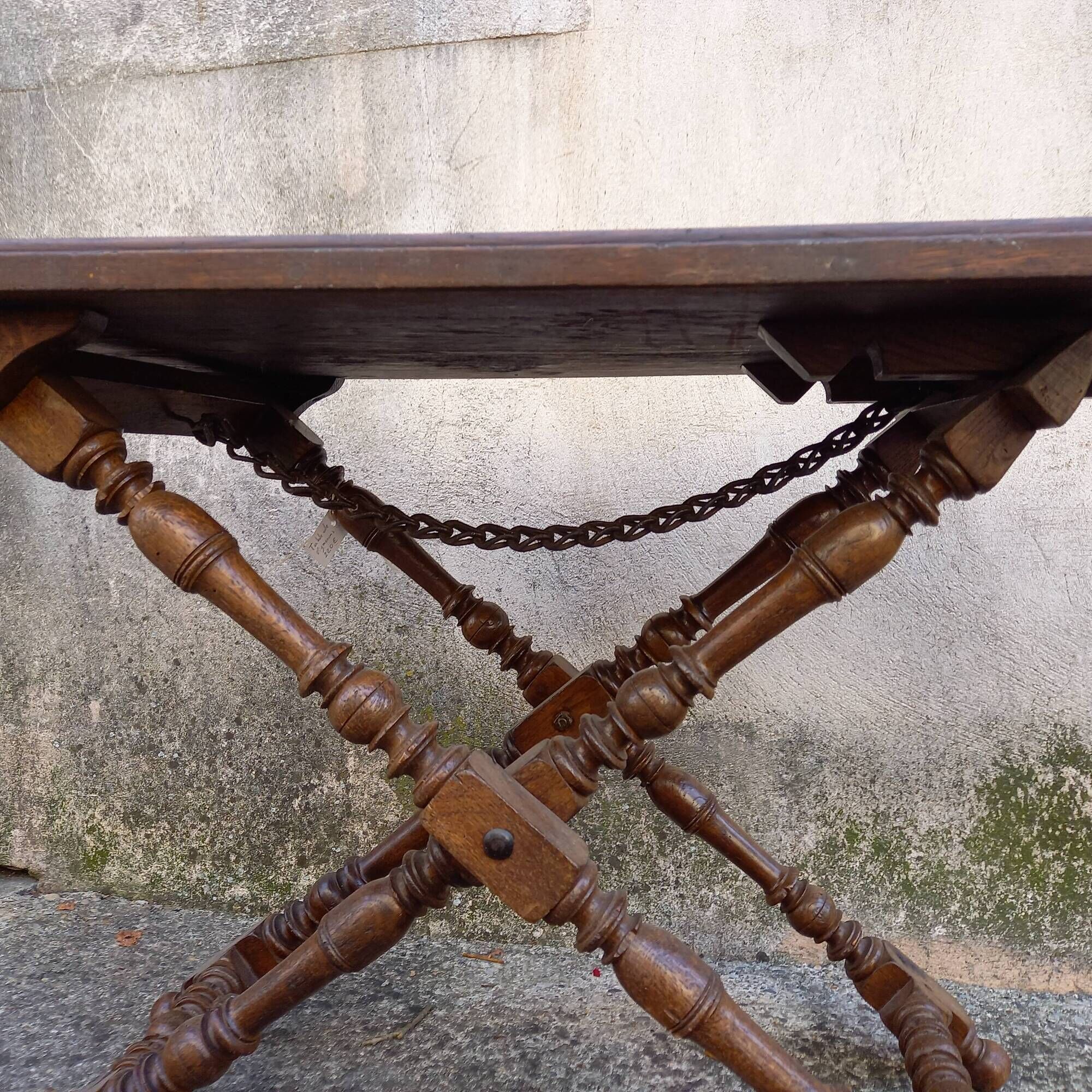 Folding oak table (winegrower's or sorting table)