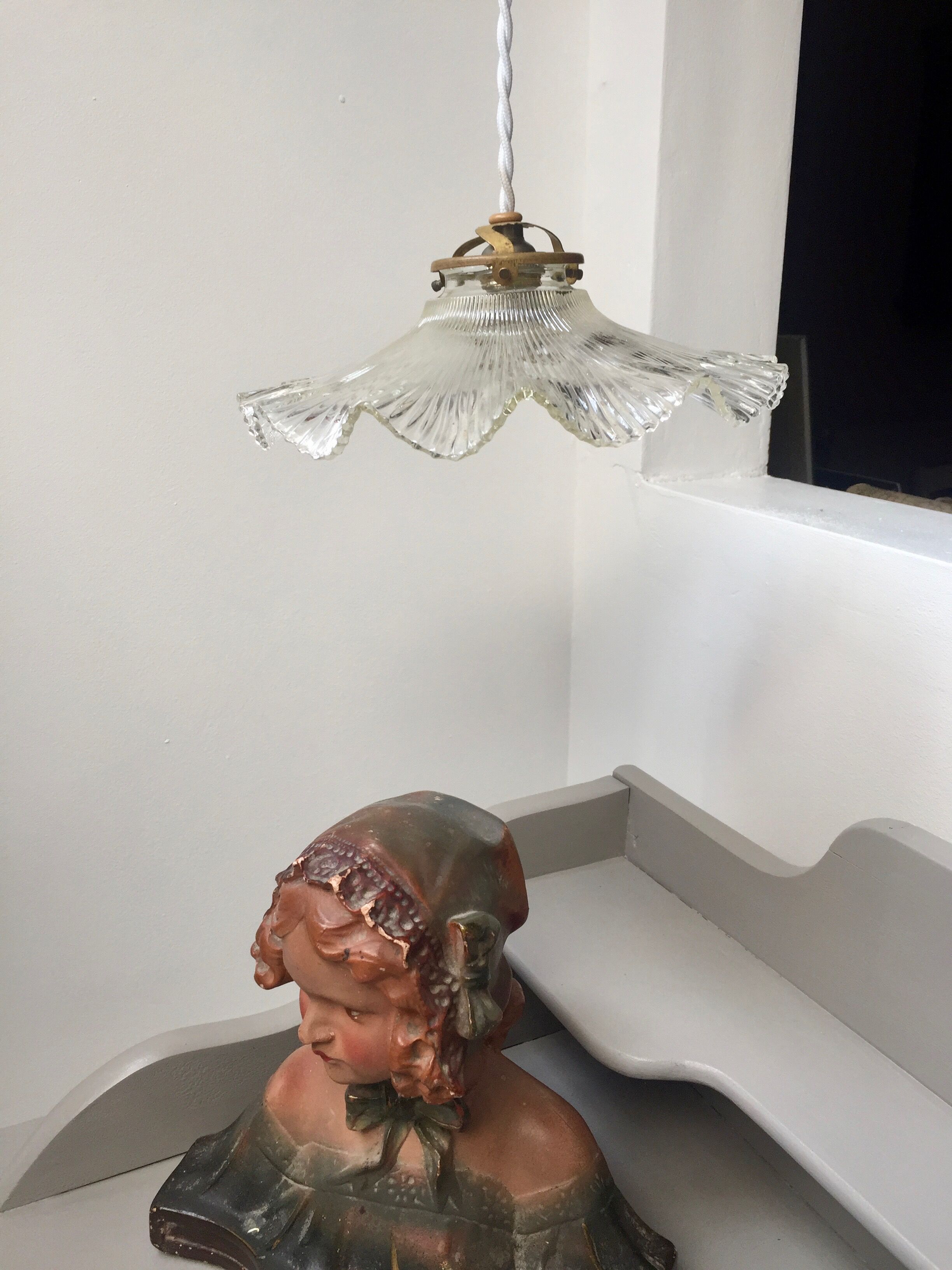 Former  striated glass hanging