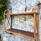 Vintage rattan shelf from the 60s