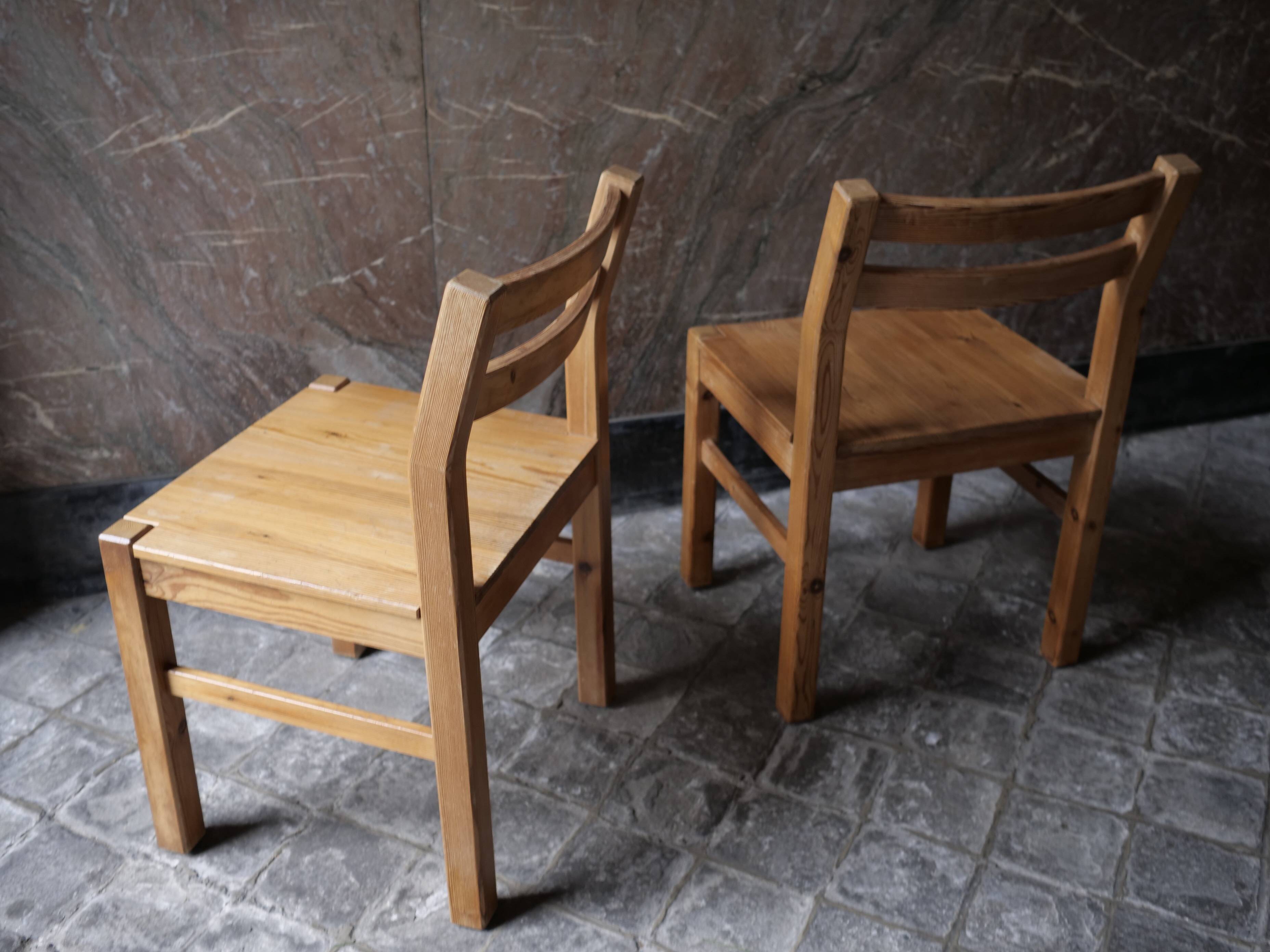 Paire de chaises danoises en pin