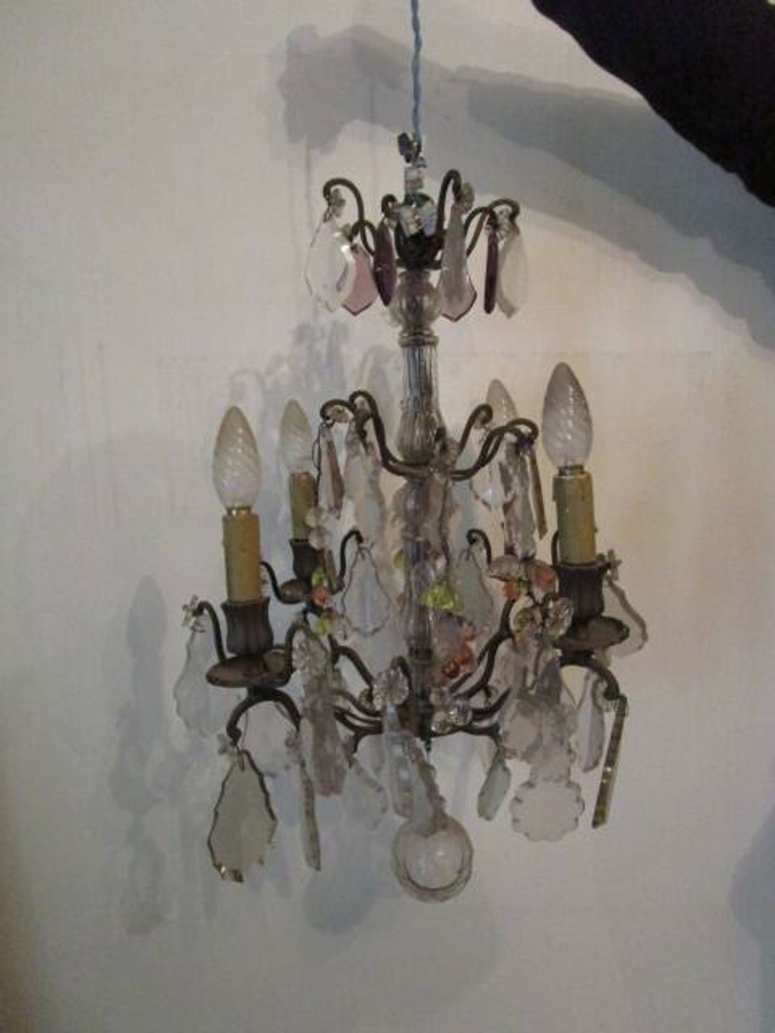 Lustre a pampilles ancien