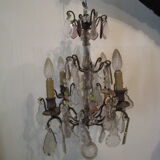 Antique chandelier with pendants