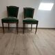 Pair of chair louis xvi period wood green trim