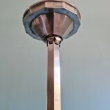 Art Deco Skyscraper suspension in frosted glass, 1930s