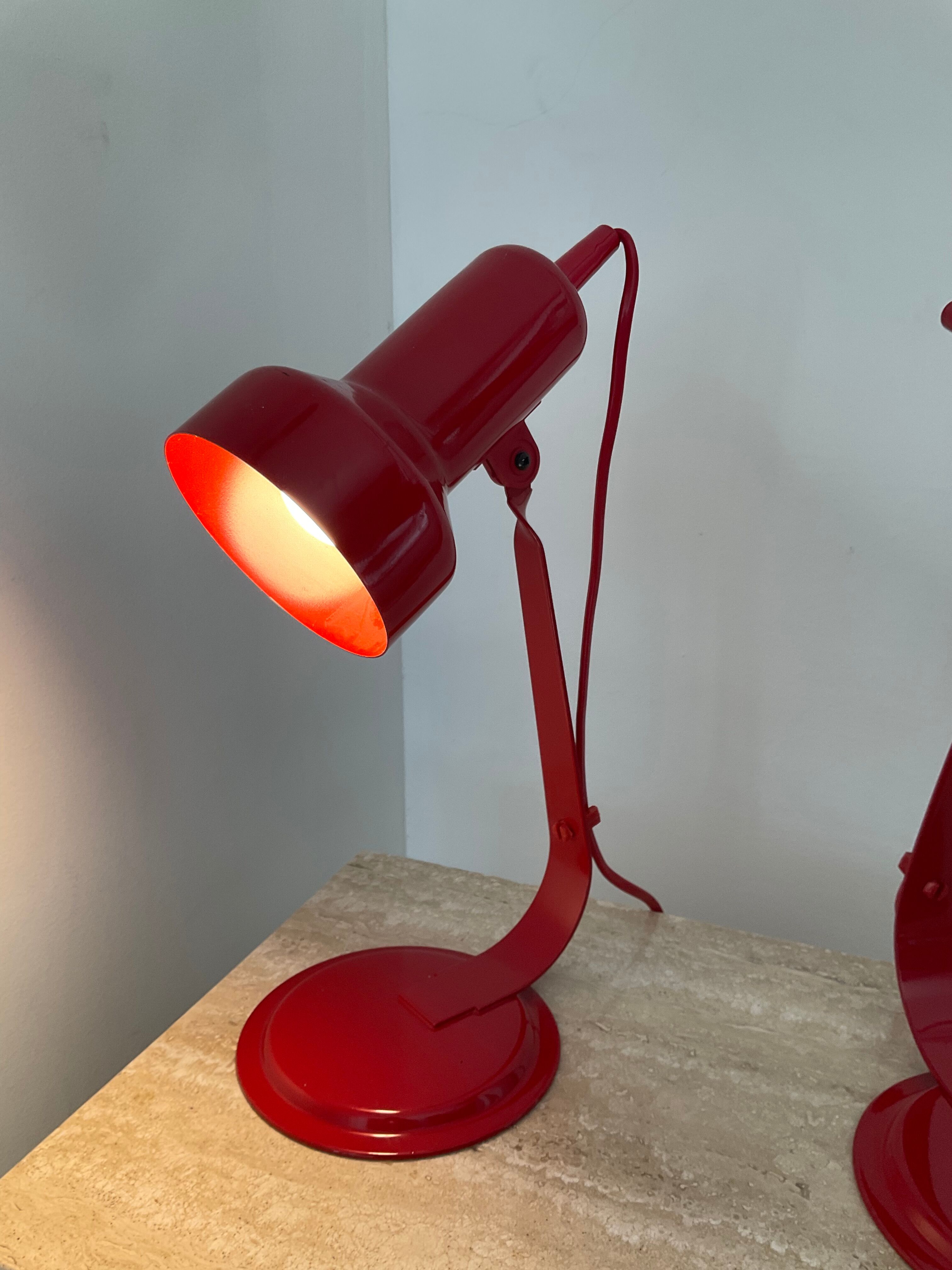 Pair of desk lamps from the 80s