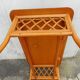 Wood and rattan coffee table