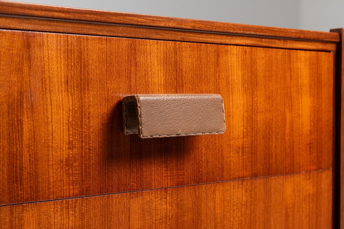 Italian sideboard or chest of drawers in teak Italy 1960