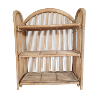 Rattan shelf