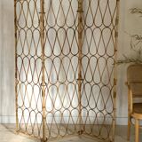 Vintage rattan screen