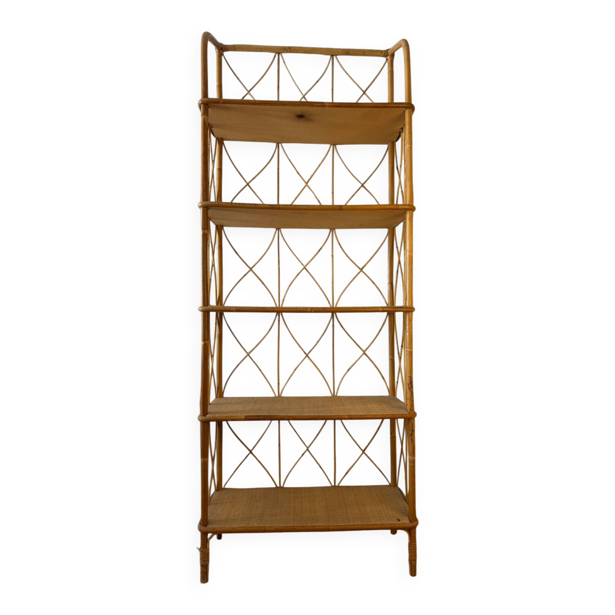 1960s Rattan Shelf France