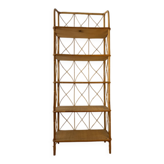 1960s Rattan Shelf France