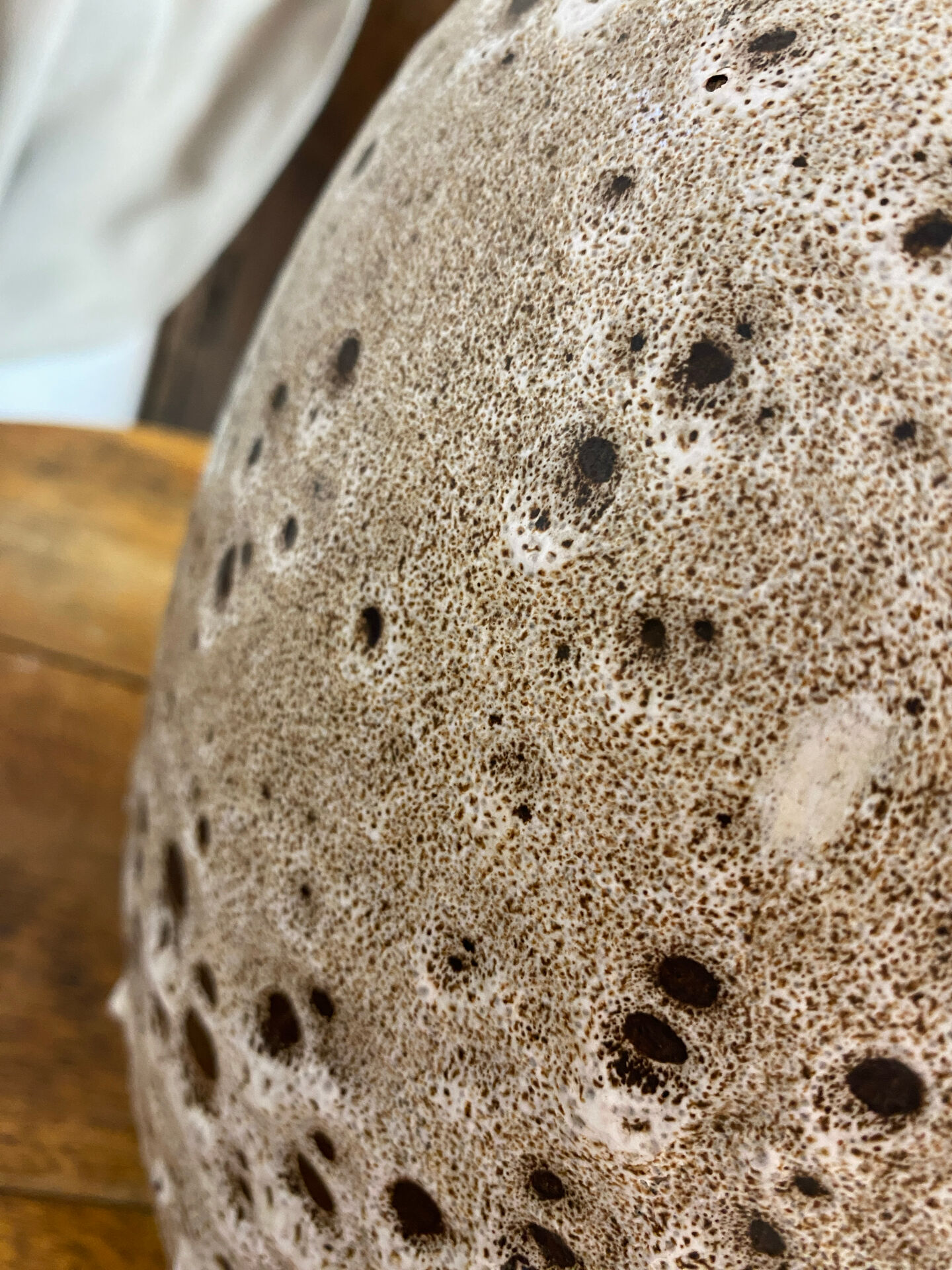 Lamp, large model, fat lava ceramic, West Germany
