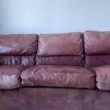 Italian leather sofa from the 70s