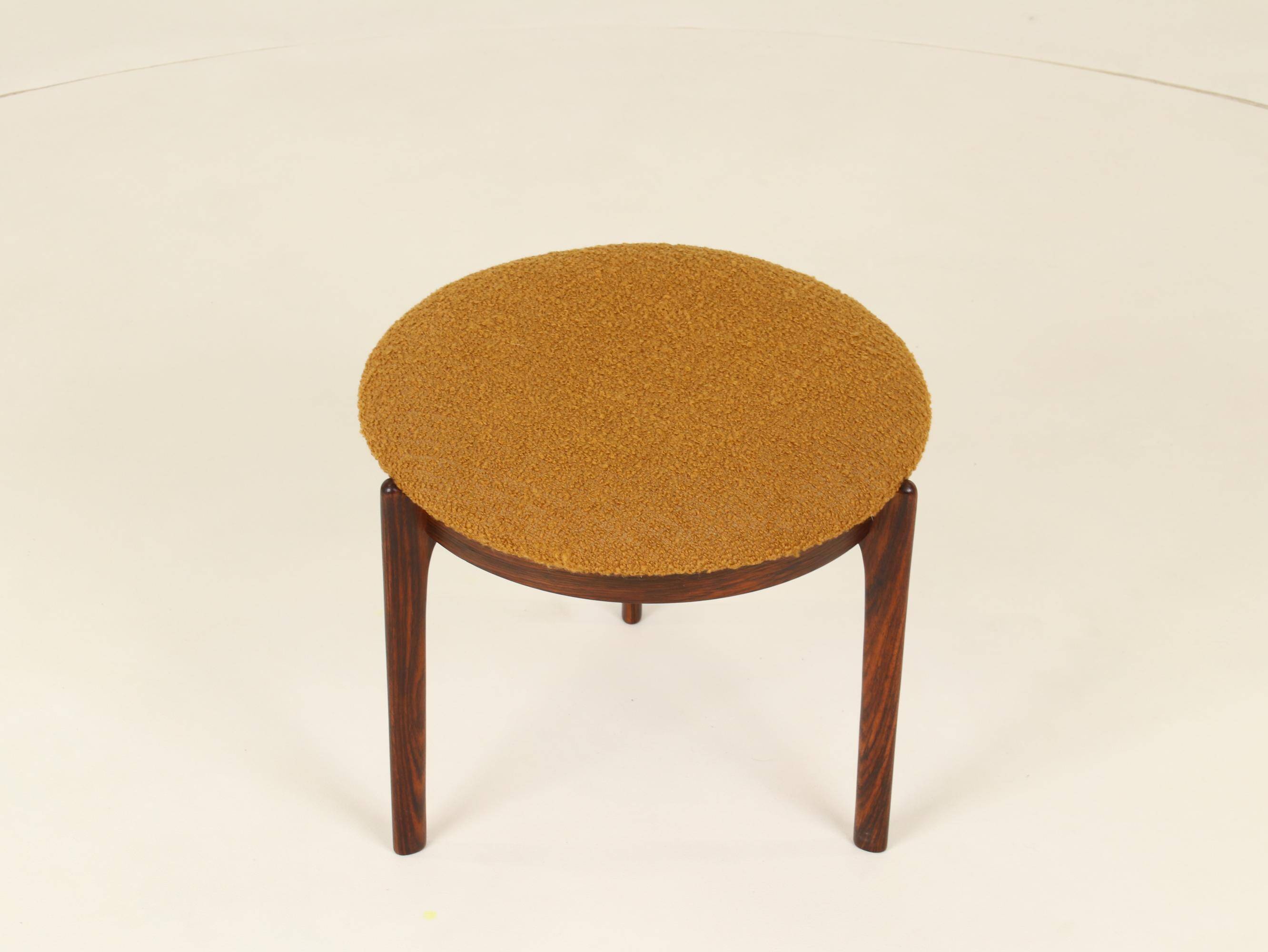 Stool or Footrest in Rosewood from Denmark, 1960s