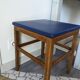 Vintage Scandinavian stool in skai