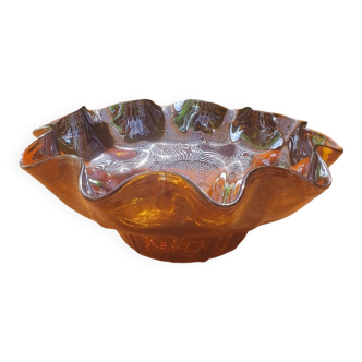 Coupe à fruits, verre soufflé
