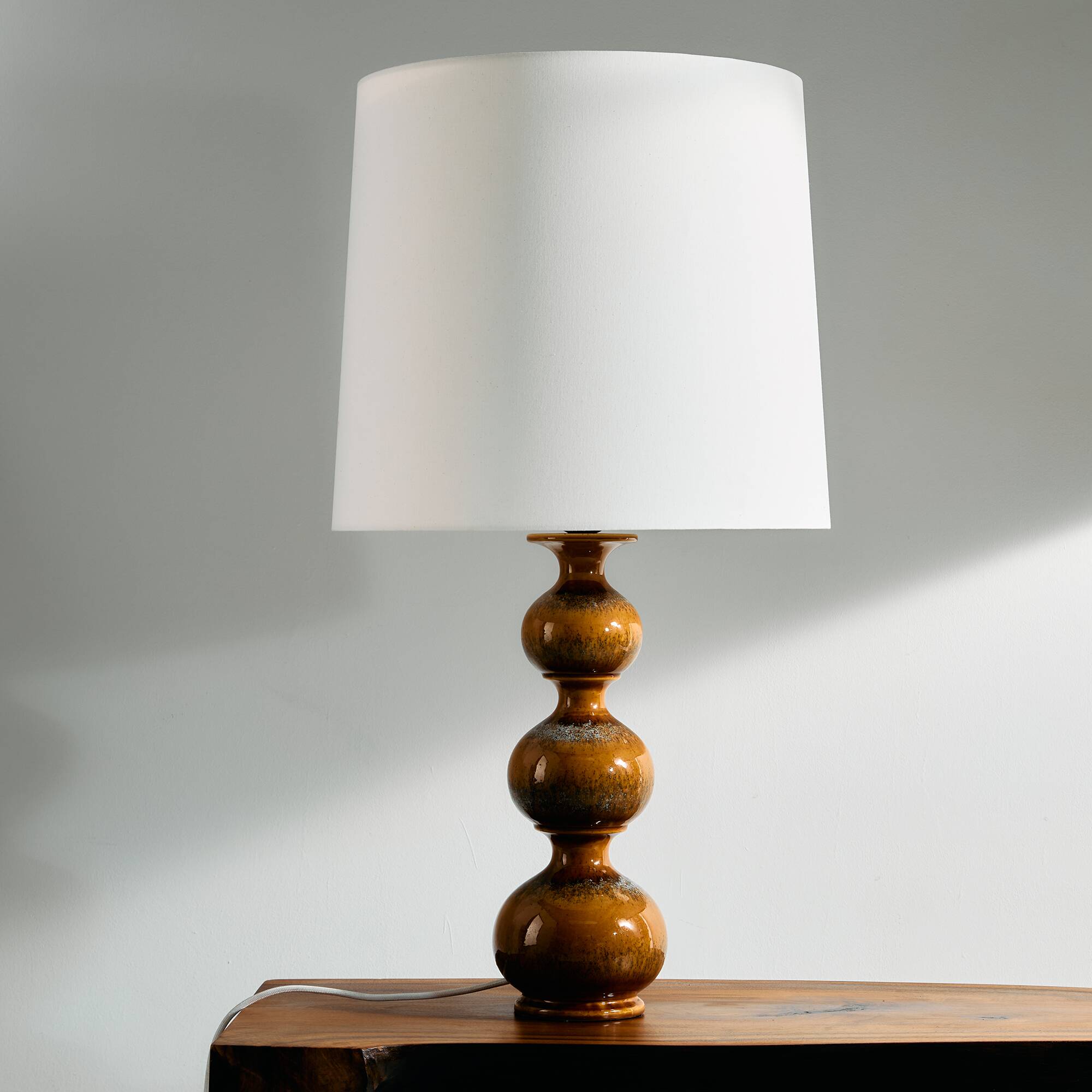 German ceramic table lamp by Kaiser Leuchten