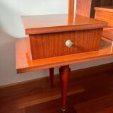 Scandinavian dressing table mirror from the 50s-60s with compass feet