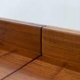 Walnut coffee table with compartment, 1970