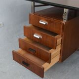 Desk rosewood and chrome 1960s