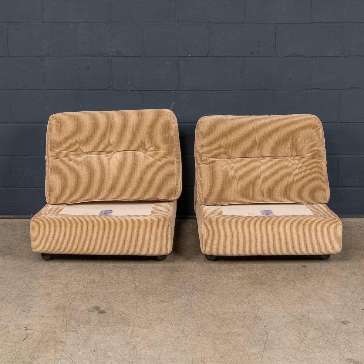 Italian "amanta" 4-piece modular sofa by mario bellini for b&b italia c1980