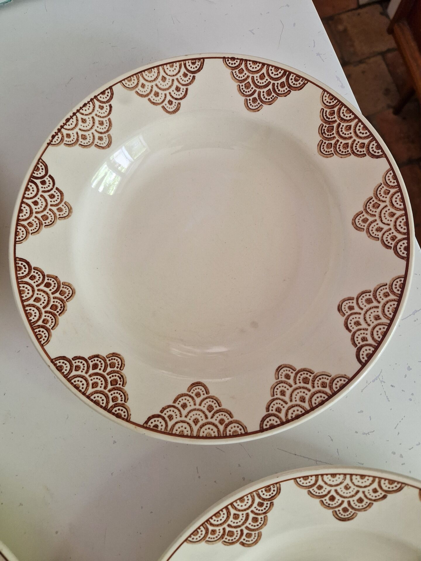 Set of 12 Deep Plates Saint Amand Model 4054