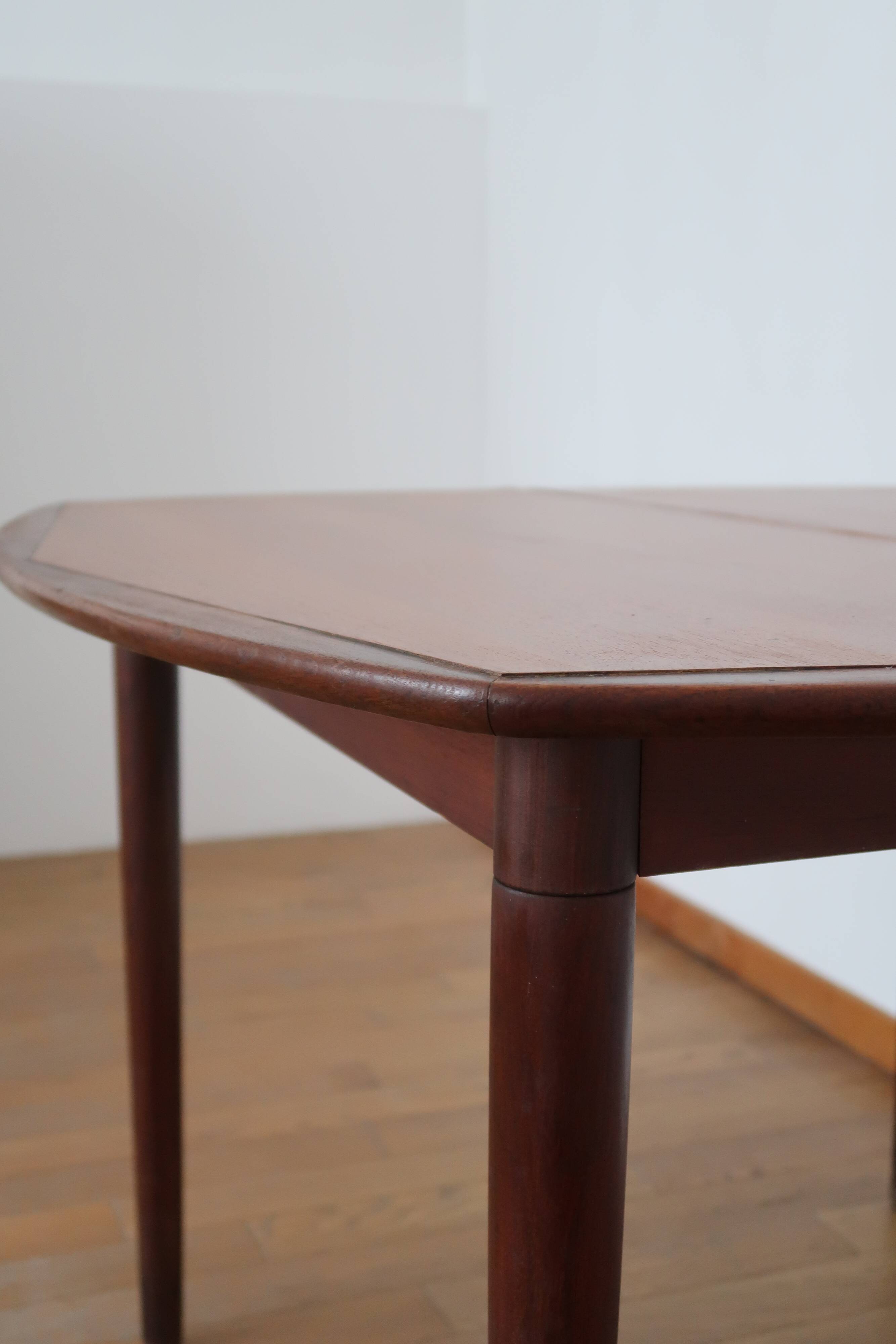 Scandinavian square dining table