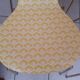 4 yellow chairs printed in laminated wood
