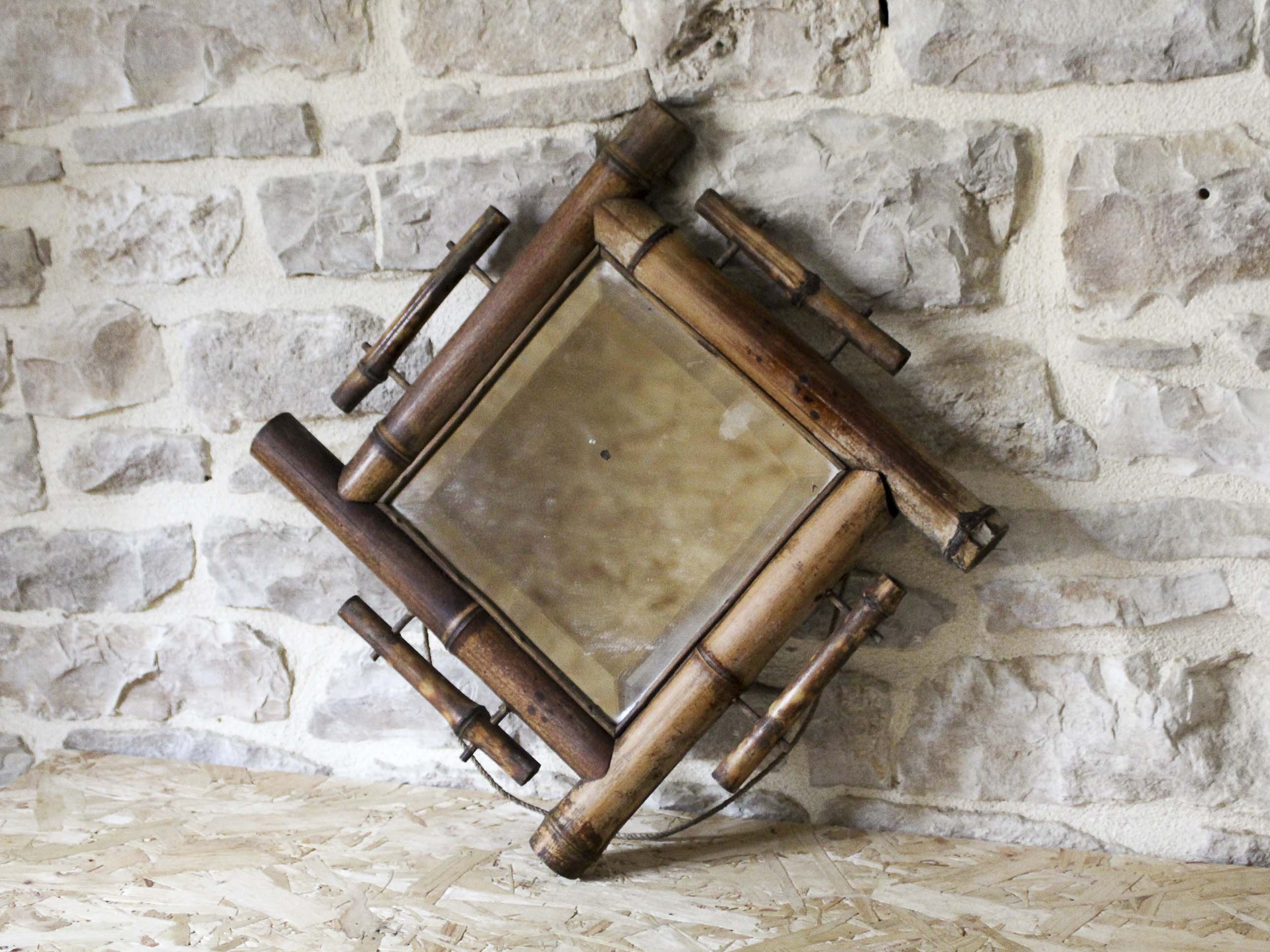 Bamboo mirror 38cm