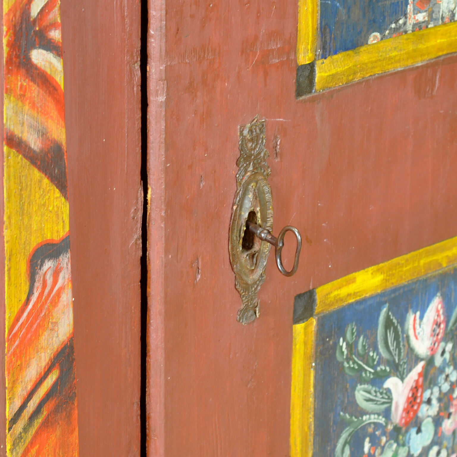 German wedding cabinet, dated 1850