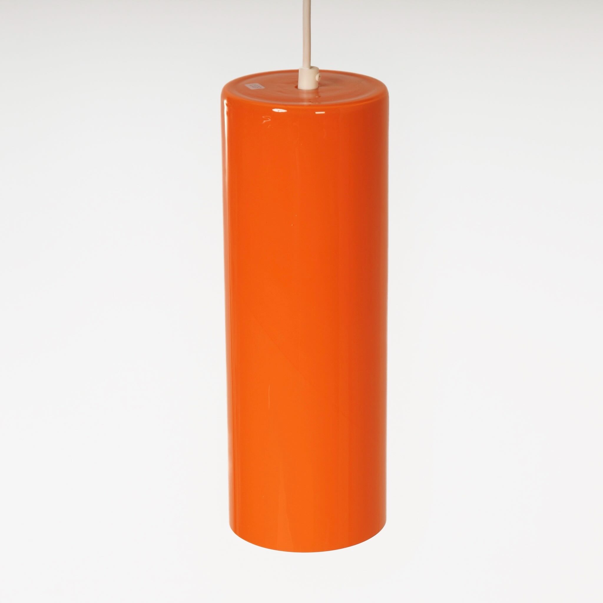 Suspension Murano Venini 486a par Paolo Venini pour Venini & C., 1962, orange