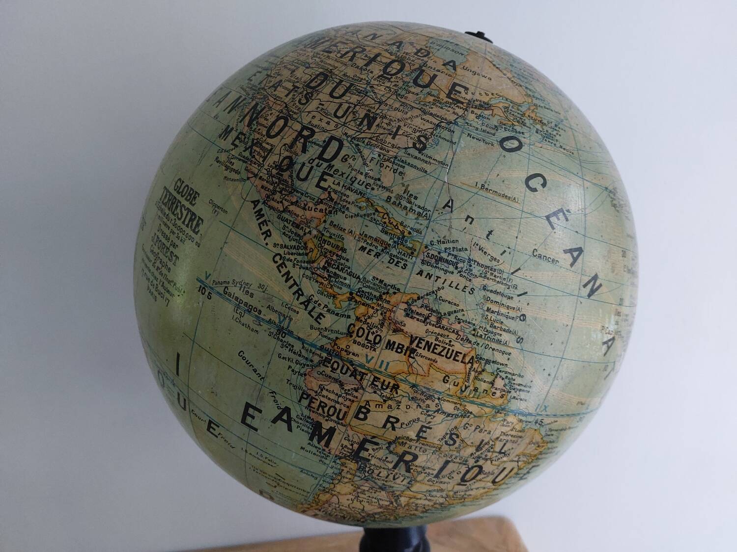 Large terrestrial globe